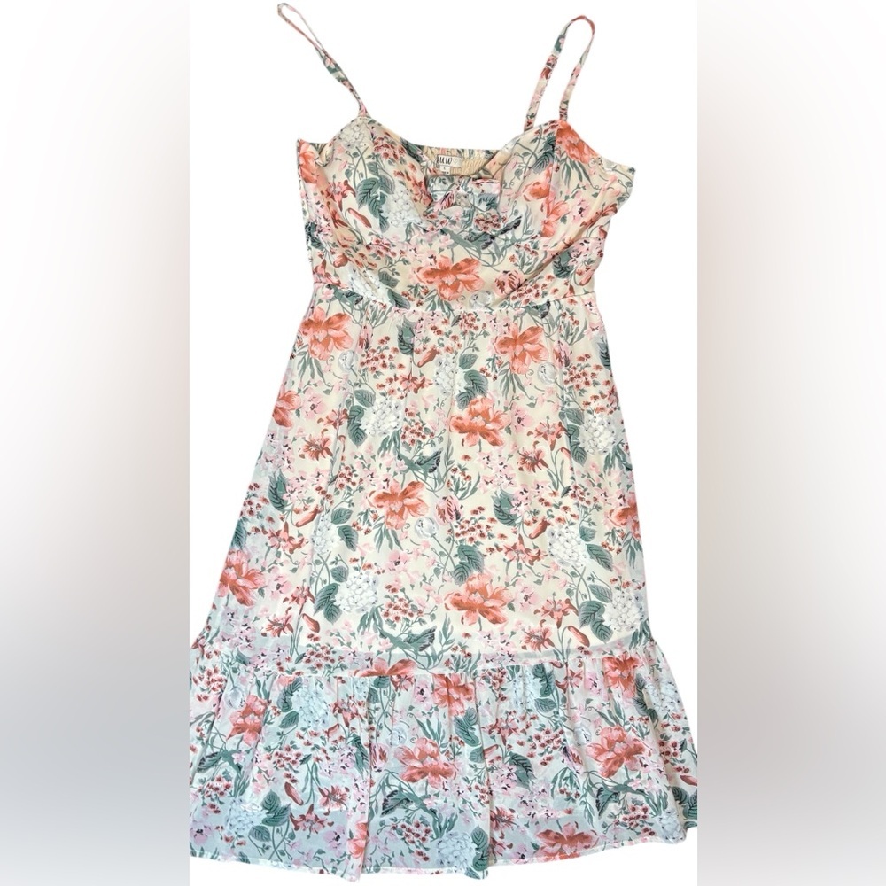 AUW Floral Cottagecore Midi Dress Size Large